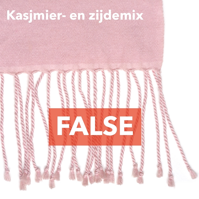 De stola's met franjes kunnen niet worden gemaakt van echte Ladakh cashmere pashmina omdat die te dun en te licht is om te worden geweven.