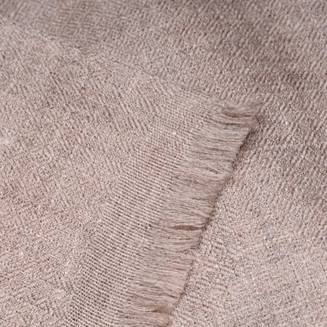 Natuurlijke beige geweven Pashmina